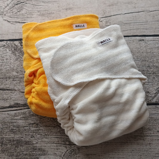 Flätti-Nalle - OneSize preflat-taitteluvaippa TILAUSTUOTE