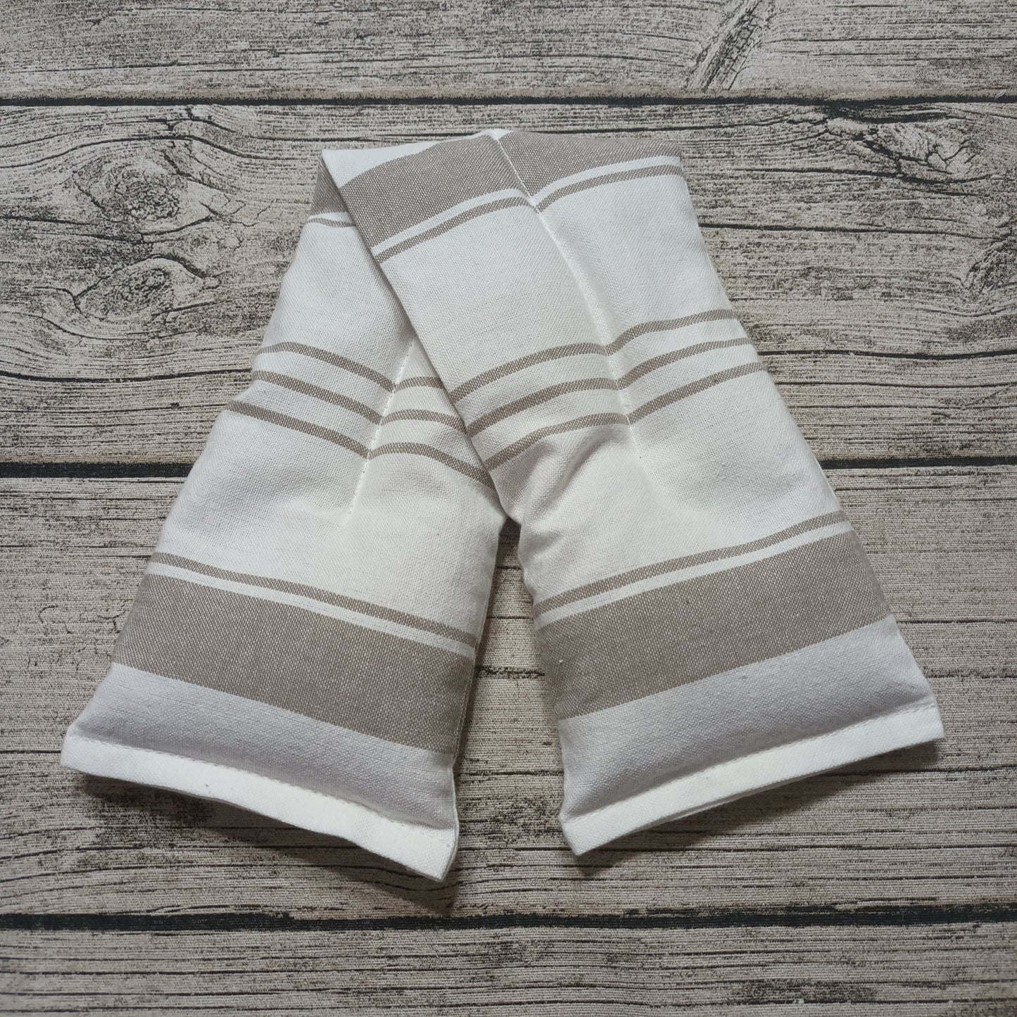 Kauratyyny - Raidallinen, valkoinen-beige