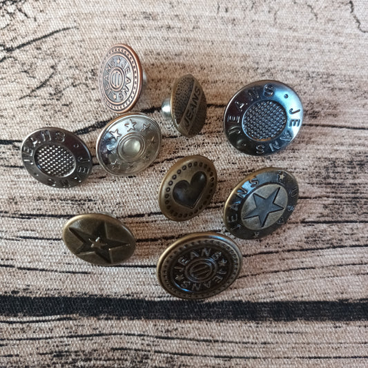 Farkkunappeja - Useita vaihtoehtoja