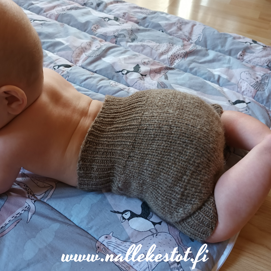 Nalle - Hahtuvahousut, Natural (M 7-10 kg)