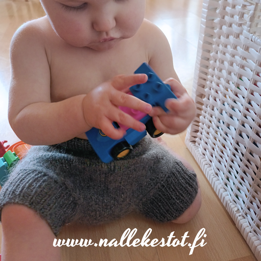 Nalle - Hahtuvahousut, Natural (L 10-15 kg)