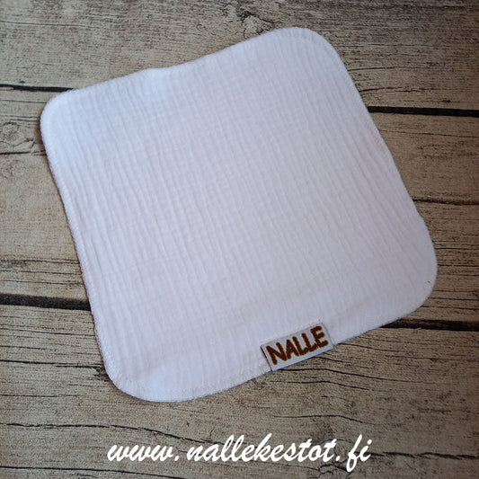 Nalle: Double Gauze - talousliina, valkoinen