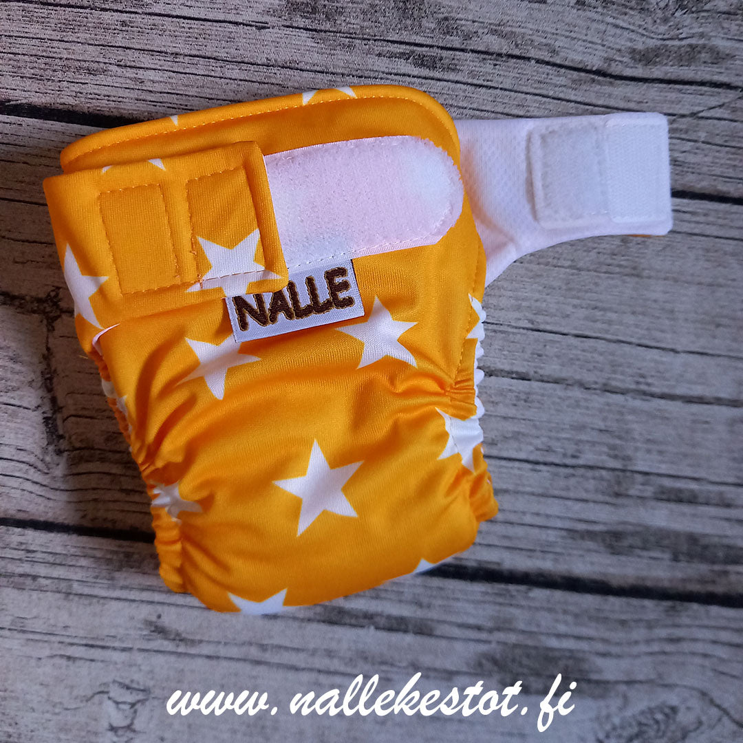 Nalle: Tasku-Nalle (XL) - Tähti, keltainen (Coolmax)
