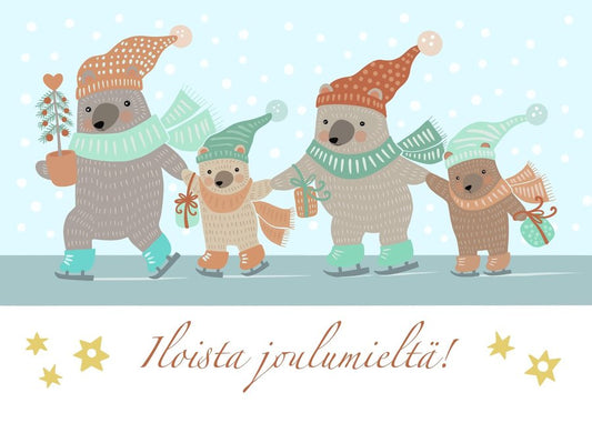 Joulukortti - Joulumieli