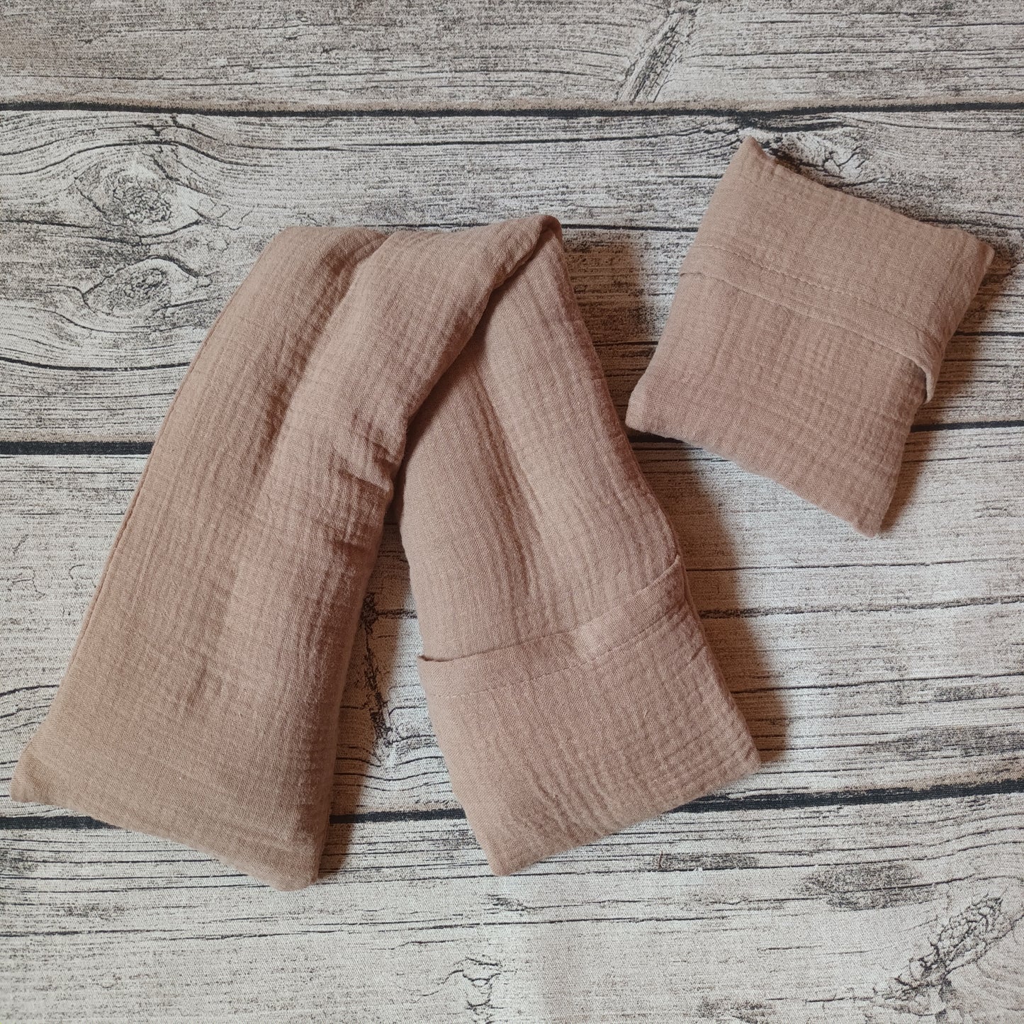 Kauratyynysetti - Double Gauze, hiekka