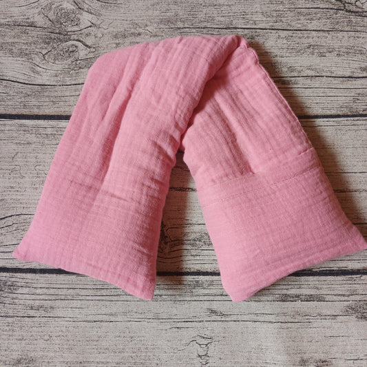 Kauratyyny tyynyliinalla - Double Gauze, roosa