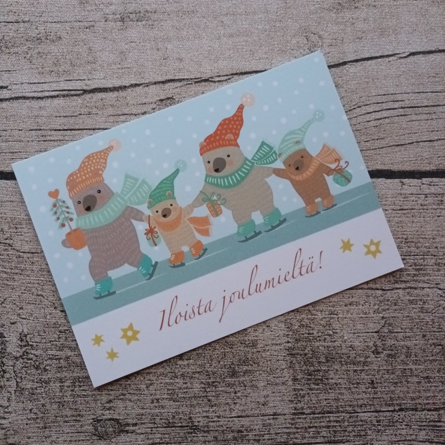 Joulukortti - Joulumieli