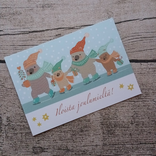 Joulukortti - Joulumieli