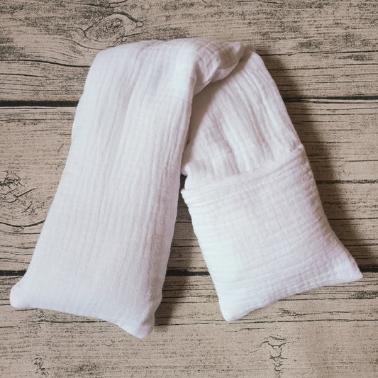 Kauratyyny tyynyliinalla - Double Gauze, valkoinen