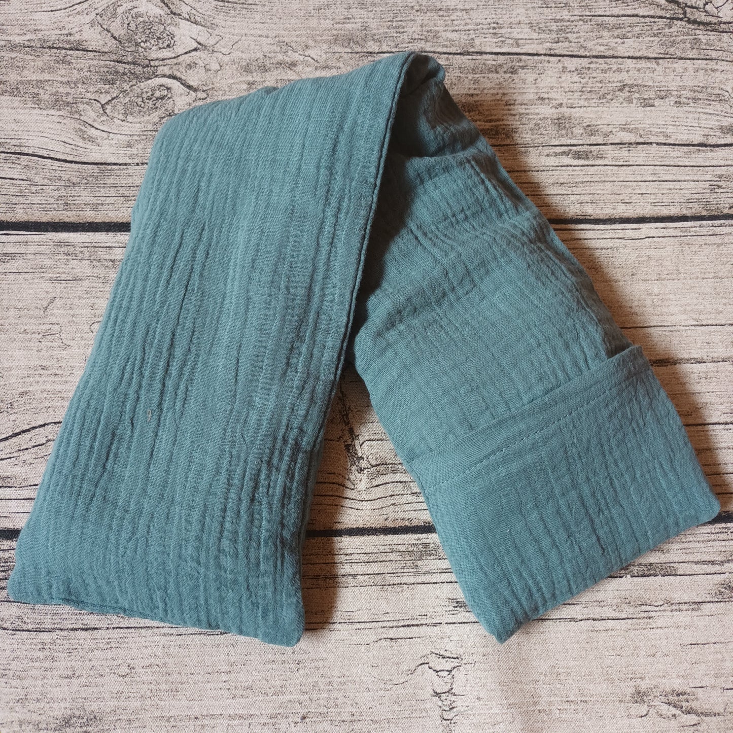 Kauratyyny tyynyliinalla - Double Gauze, vihreä