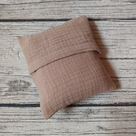 Pieni kauratyyny tyynyliinalla - Double Gauze, hiekka