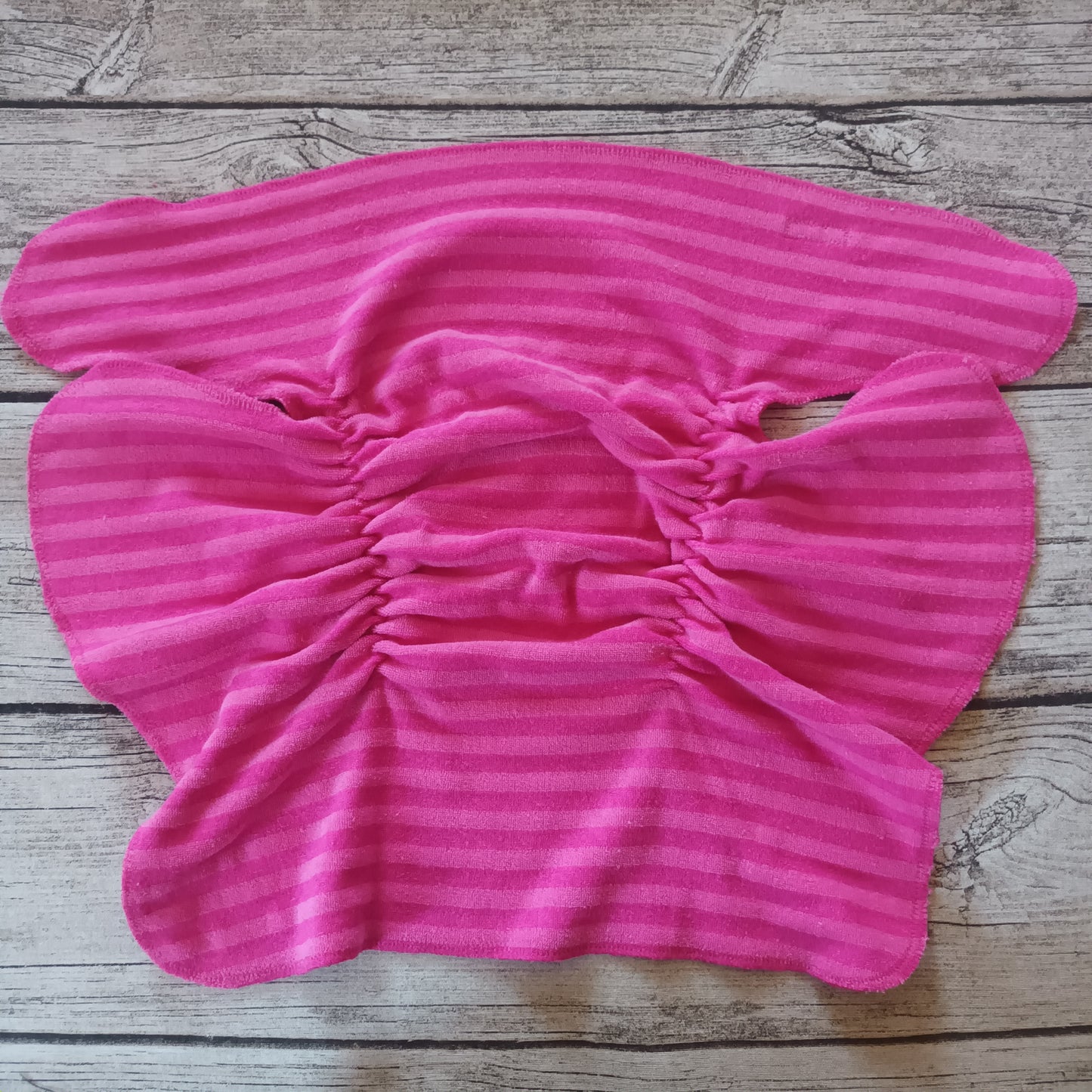 Nalle: Flätti-Nalle (OneSize) Pinkki, raidallinen