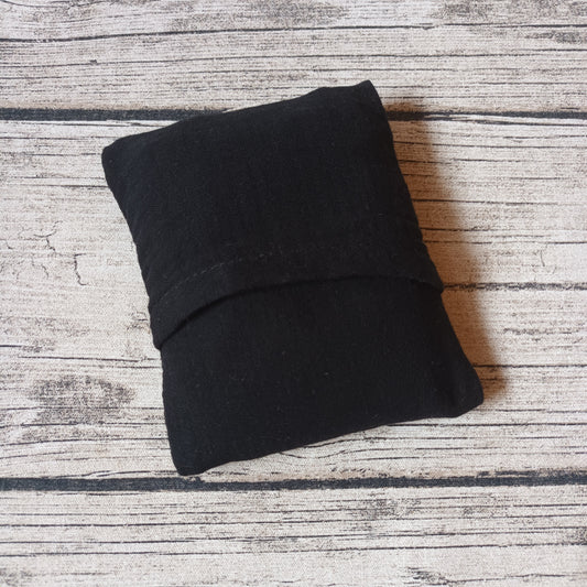 Pieni kauratyyny tyynyliinalla - Double Gauze, musta