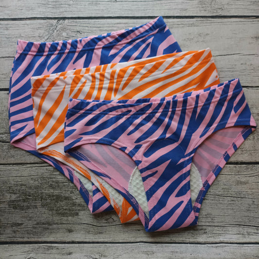 Kuukautisalushousut, Low Waist - Seepra, useita vaihtoehtoja TILAUSTUOTE